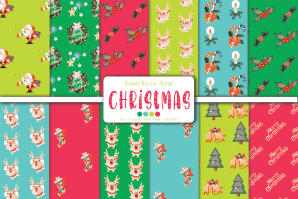 Download Scrapbook Christmas Digital Paper Pack - Premium Resources