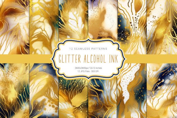 Download Abstract Gold Glitter Seamless Patterns - Abstract gold glitter Collection