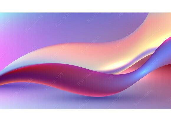Download Modern Vibrant Fluid Gradient 3d Wave - Premium Resources